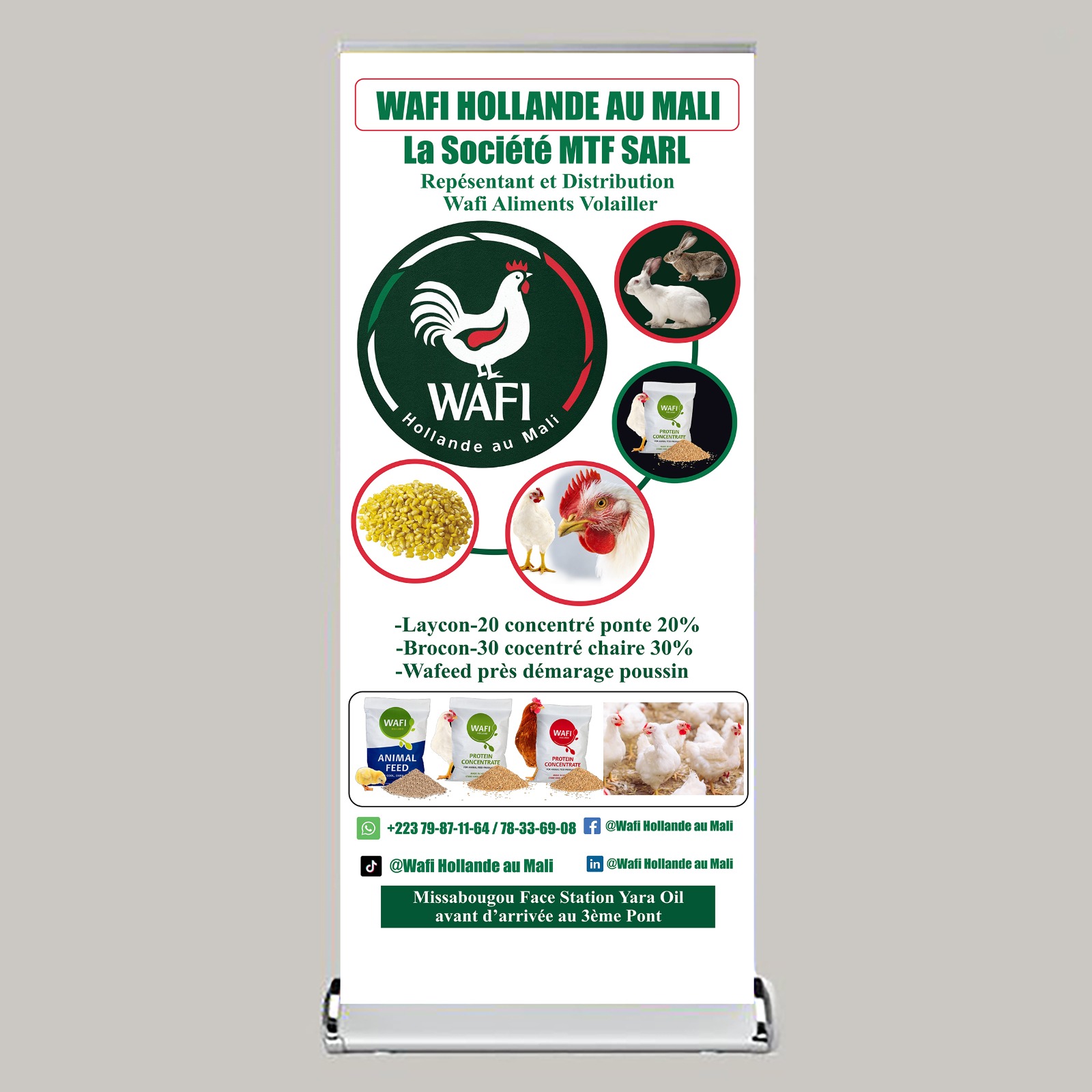 MAHAMADOU TRAORE ET FRERES (MTF-SARL) Représentant du WAFI HOLLAND au MALI